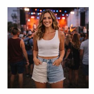 PacSun High Rise Festival Cut Off‎ Jean Shorts NWT